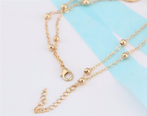 Браслет на ногу (анклет) Primo Infinity - Gold | Зображення 2