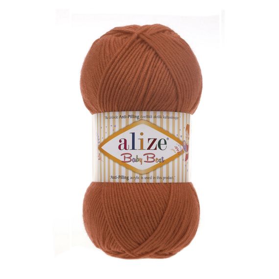 Пряжа Alize Baby Best No 408 (Алізе Бебі Бест) – 10% Бамбук, 90% Антипілінг Акрил, 100г/240м