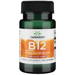 Витамин Б12 Swanson Vitamin B12 500 mcg 30 Caps