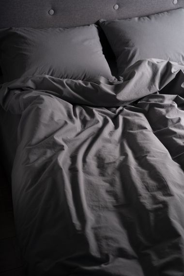 Комплект постільної білизни SoundSleep Stonewash Adriatic Dark Gray євро сірий (92370777) | Зображення 3