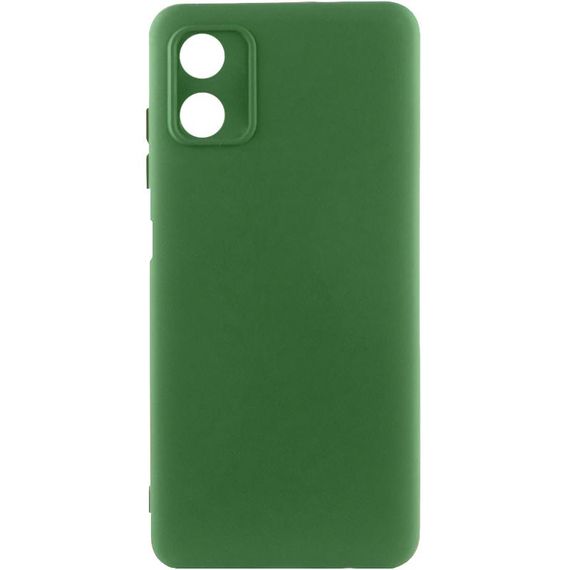 Чохол TPU GETMAN Liquid Silk Full Camera для Motorola Moto G04 / E14 Зелений / Dark green