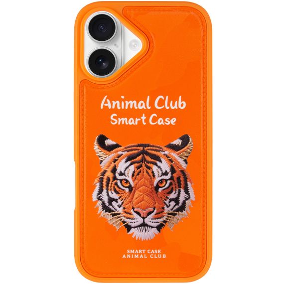TPU+PC чохол Animal Club для Apple iPhone 16 (6.1") Hermes Orange | Зображення 1