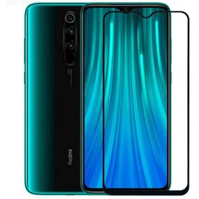 Защитное стекло 3D для Xiaomi Redmi Note 8 PRO черное (полная проклейка на весь экран)