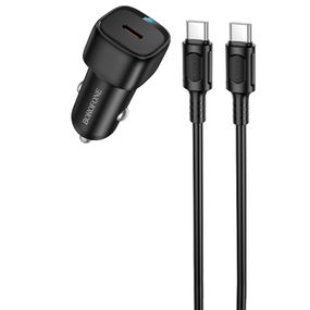АЗУ Borofone BZ34A Cloud PD20W (1USB-C) + кабель Type-C to Type-C Black