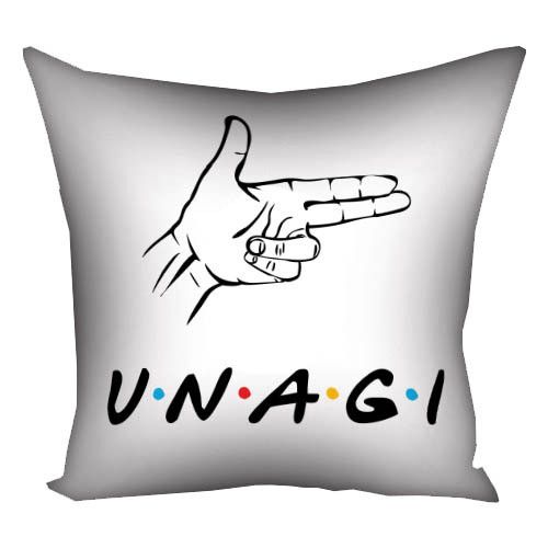 Подушка габардинова з принтом UNAGI 40x40 см (4P_DR010)