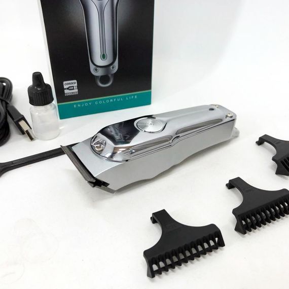 Машинка для стрижки волосся акумуляторна VGR V-071 тример для бороди та вусів, HO-834 окантувальна машинка | Зображення 4