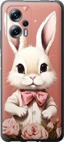 Чохол на Xiaomi Redmi Note 11T Pro Зайчик із силікону FCh_005655