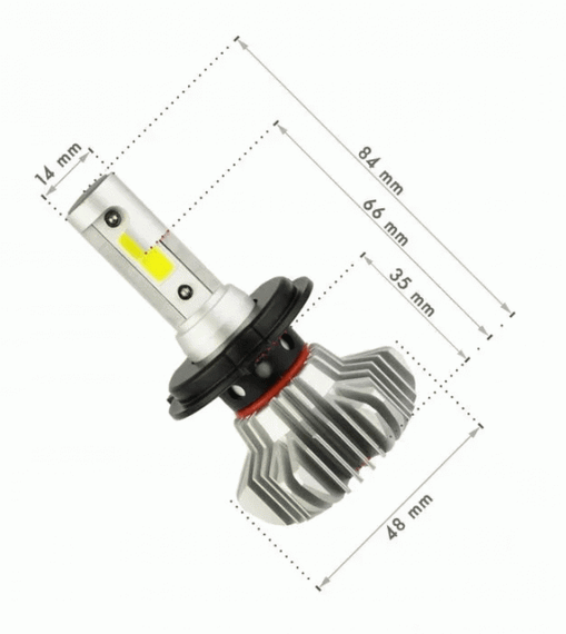 Автолампы XPRO S9 H7 LED сверхяркие светодиодные 6000К 50W 2 шт (S9 H7) | Зображення 4