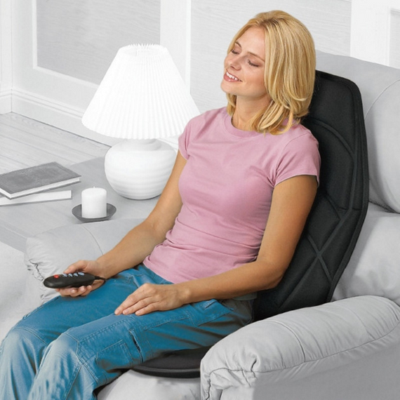 Масажна накидка Massage Robotic Cushion, Вібраційна накладка на крісло 5в1   знижка