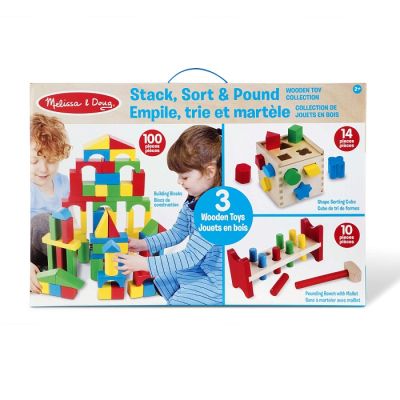 Розвиваюча іграшка Melissa&amp;Doug МЕГА-набір Кубики/Сортер/Стучалка (MD93685) | Зображення 5