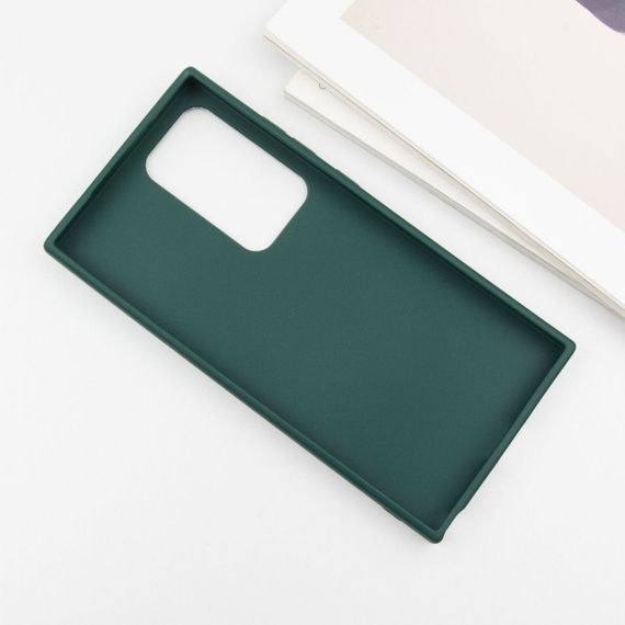 TPU чехол Bonbon Metal Style with MagSafe для Samsung Galaxy S24 Ultra Зеленый / Army Green | Зображення 3