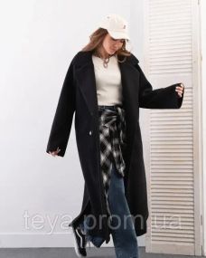Пальто колір чорний розміри XXL, 3XL, L, M, S, XL FI_009025