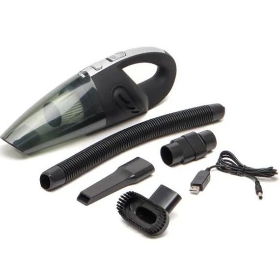 Потужний бездротовий пилосос автомобільний для сухого та вологого прибирання в машині та будинку +5 насадок FL-27 | Зображення 1
