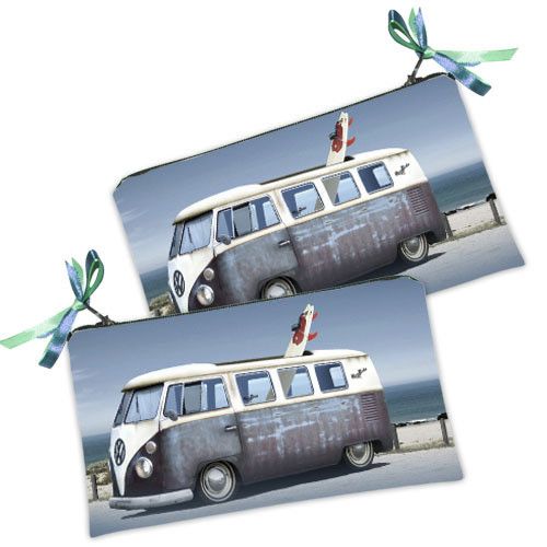 Косметичка жіноча Volkswagen хиппимобиль 20х12 см (K_14S048)