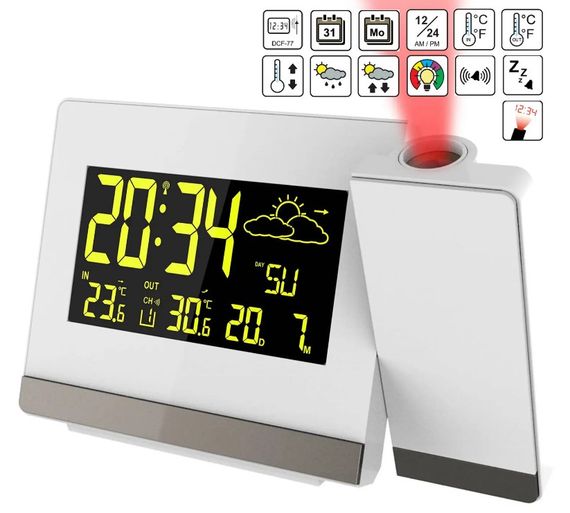 Годинник проекційний Technoline WT549 White (WT549) (DAS301195) | Зображення 6