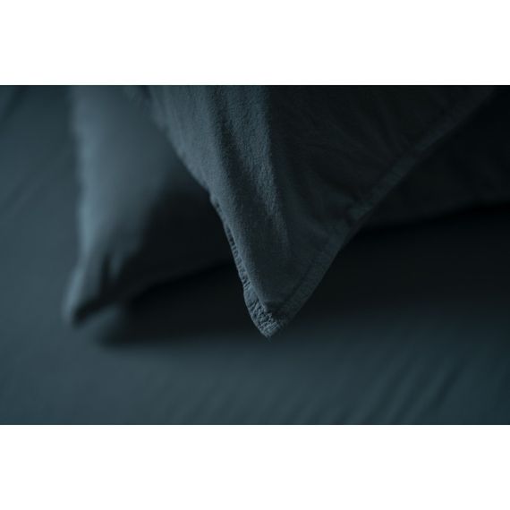Комплект постельного белья SoundSleep Stonewash Adriatic евро dark green зеленый | Зображення 4
