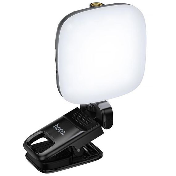 Портативная лампа для селфи Hoco K29 Beauty Selfie Light 300 mAh Black | Зображення 6