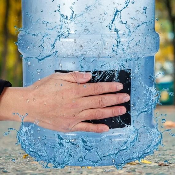 Водонепроницаемая изоляционная лента 200×10см, Flex Tape 2, Черный / Универсальный ремонтный скотч / Клейкая лента сверхпрочная | Зображення 7