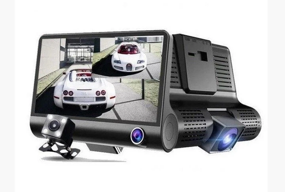 Автомобільний відеореєстратор на 3 камери SD319/z233D DVR Full HD 1080P | Зображення 1