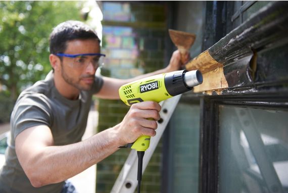 Фен Ryobi  EHG2000 промисловий, 2000Вт, 250/500 л/хв, 400/600 ° С, 0.7кг (5133001137) | Зображення 1