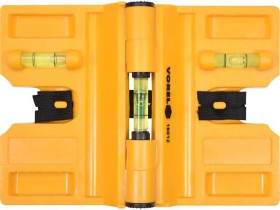 Рівень для встановлення стовпчиків трубний магніт 3 капсули VOREL-16012 | Зображення 1