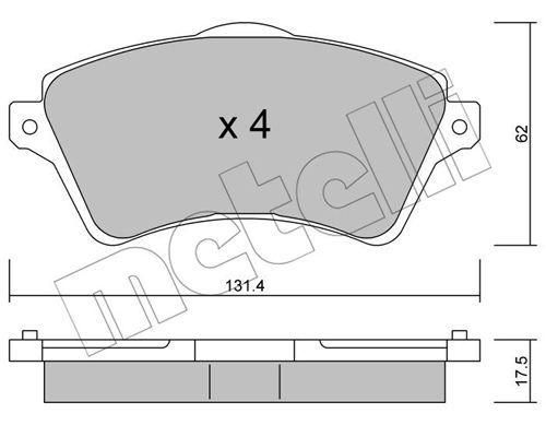 Колодки тормозные передние Land Rover Freelander 98-06 22-0349-0 | Зображення 1