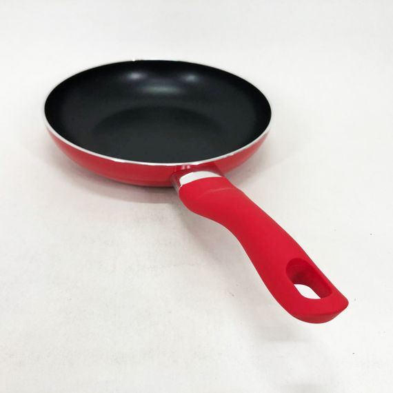 Сковорода Con Brio CB-2014 із антипригарним покриттям Pfluon 20 см, якісна сковорода. Колір: червоний | Зображення 9