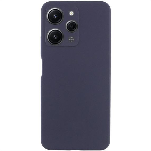 Чехол Silicone Cover Lakshmi Full Camera (AAA) для Xiaomi Redmi 12 Темно-синий / Midnight blue