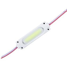 Светодиодный модуль PROLUM COB 2W (с линзой прозрачной) 12V, Зеленый