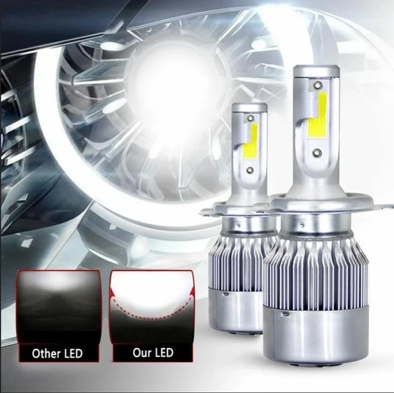 Комплект LED ламп C6 HeadLight H11 / Светодиодные автомобильные LED лампы C6 H11 | Зображення 2
