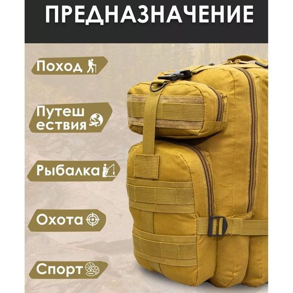 Надійний Рюкзак з Кордури чоловічий туристичний | Зображення 9
