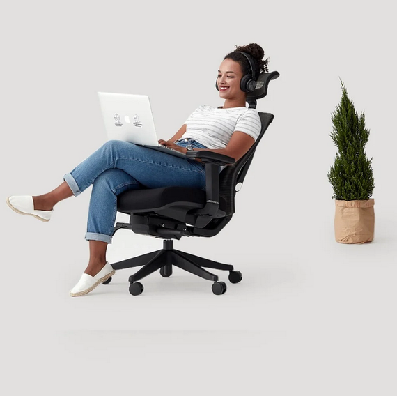 Кресло офисное ERGO CHAIR 2 BlackWhite | Зображення 3