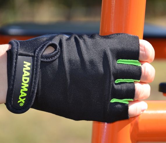 Рукавички для фітнесу MadMax MFG-251 Rainbow Green M | Зображення 5