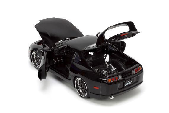 Игровая металлическая машинка Fast and Furious Тайота Супра black 1995 | Зображення 1