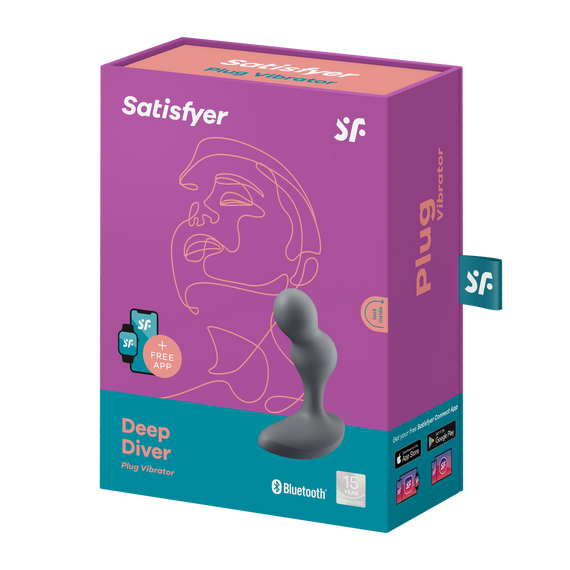 Анальна смарт-пробка з вібрацією Deep Diver, чорна Satisfyer (Німеччина) Sex Aura | Зображення 6