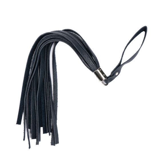 Флоггер из натуральной кожи Flirty Soft Leather - Dark Blue, BM-00026 Sex Aura | Зображення 1