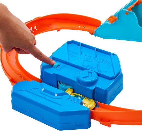 Моторизованный трек Hot Wheels Track creator Boosted Jump Speedway Kit Крутой прыжок | Зображення 6