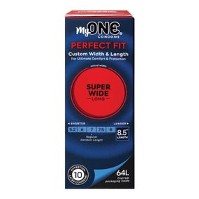 Презервативы латексные My ONE Super Wide & Long 64L большого большого размера(цена за упак., 10 шт.) Sex Aura