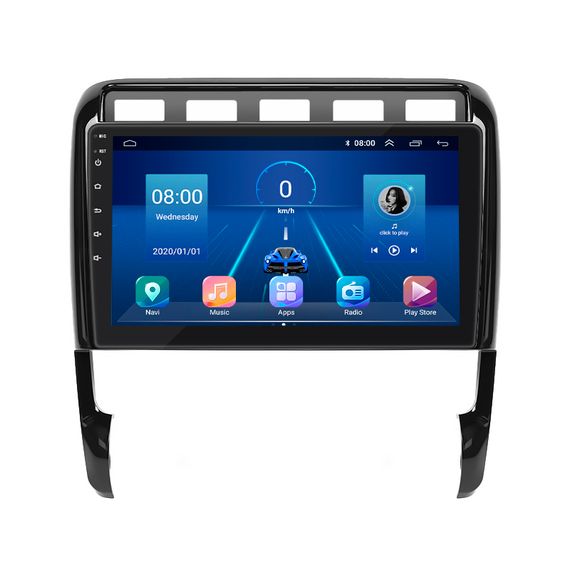 Штатна магнітола Lesko Porsche Cayenne I Рестайлинг (957) 2007-2010г 9" 6/128Gb 4G Wi-Fi GPS Top Порш Кайен