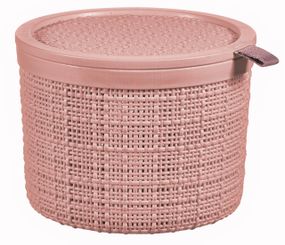 Корзина для зберігання з кришкою Curver (Курвер) Jute 2 л (01903) Рожевий