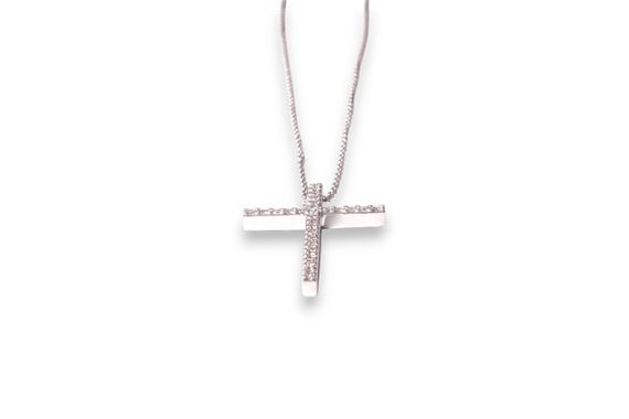 Золотой крестик на якорной цепочке P-0306 550 | Зображення 2