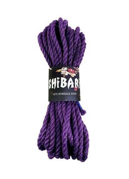 Джутова мотузка для шибарі Feral Feelings Shibari Rope, 8 м бузкова