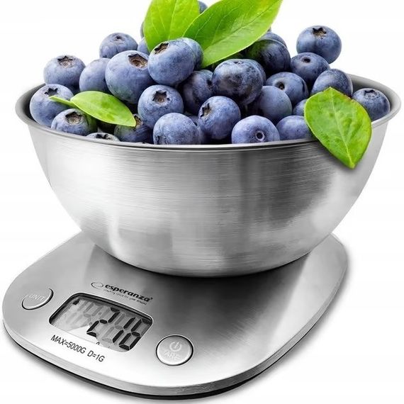 Ваги кухонні електронні Esperanza EKS008 Lychee до 5 кг зі знімною чашею з нержавіючої сталі | Зображення 1