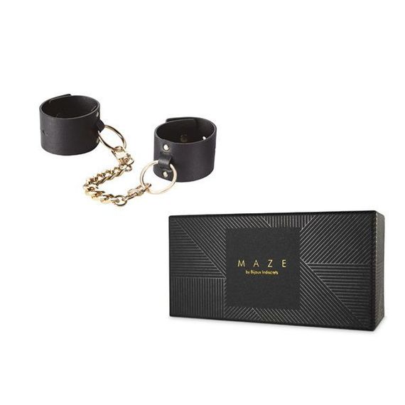 Наручники Bijoux Indiscrets MAZE — Wide Cuffs Black | Зображення 4