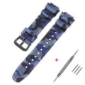 Ремінець для Casio G-Shock AQ-S800/AE-1200 Camo Dark Blue BK