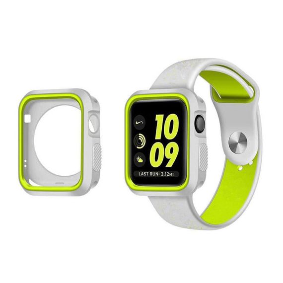 Силіконовий захисний корпус Primo для Apple Watch 42mm - Grey / Yellow