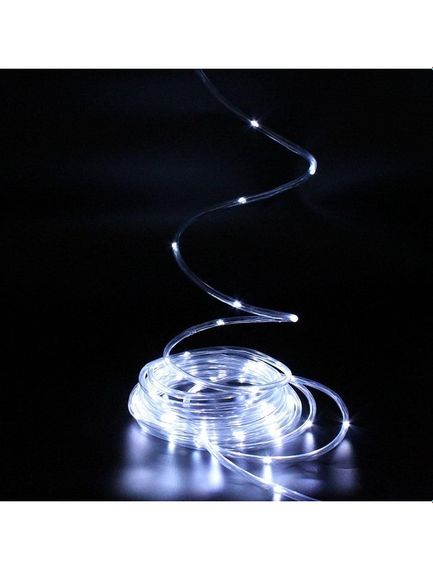 Гирлянда светодиодная нить Led "Капли росы" дюралайт на 100 светодиодов 9 м с USB подключением Белый | Зображення 1