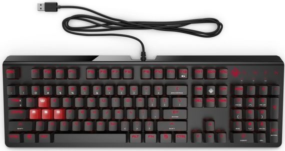Клавиатура игровая HP OMEN Encoder USB CHERRY MX Brown (6YW75AA)