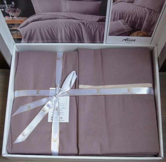 Постельное белье First Choice Ranforce Deluxe 200 х 220 см Alisa Lilac | Зображення 4