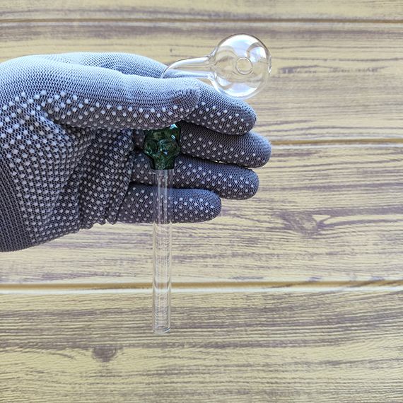 Стеклянная трубка Skull Turn Oil Green | Зображення 2